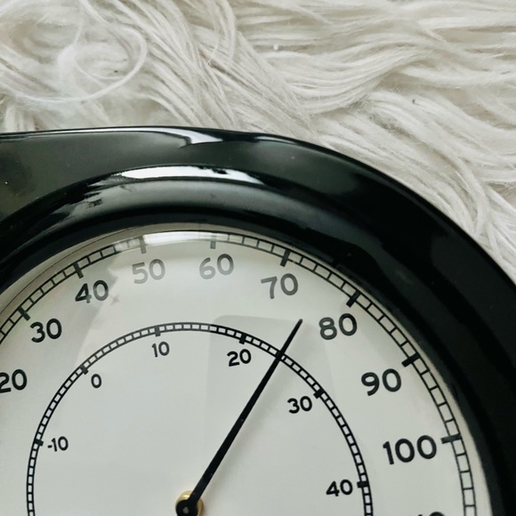 Hearth & Hand with Magnolia Wall Clock & Thermometer - Picture 3 of 6